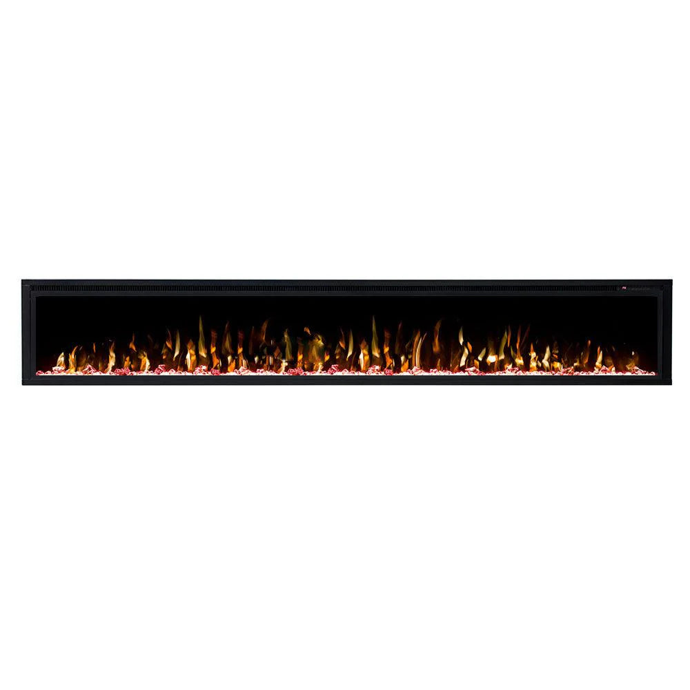 Horizon 100" Slim Trim Black Built-in Recessed / Wall mounted Heater Electric Fireplace