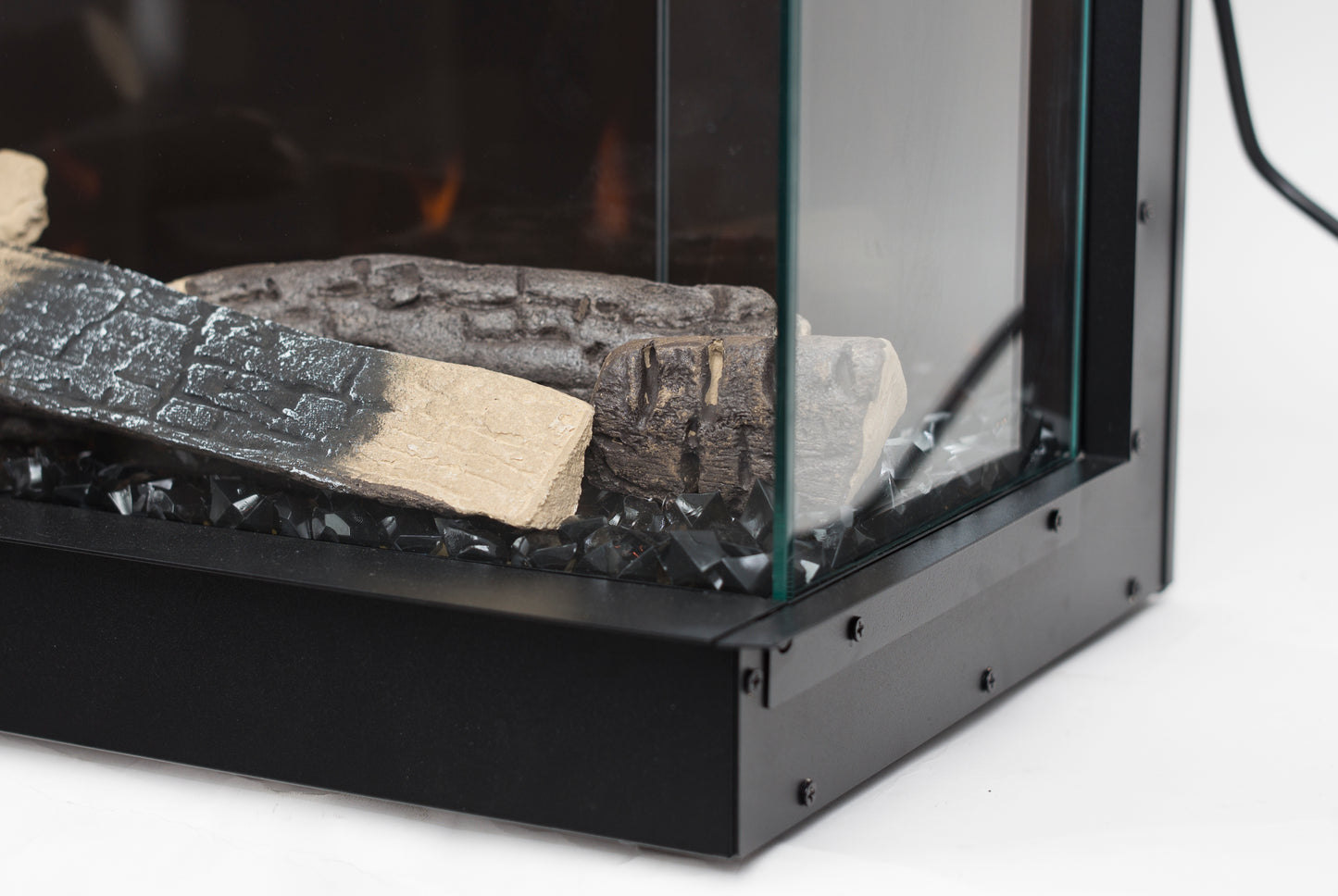 Pre-order Vienna 78" Extra Deep Three Sided Viewing Built-in Recessed / Wall mounted Heater Electric Fireplace