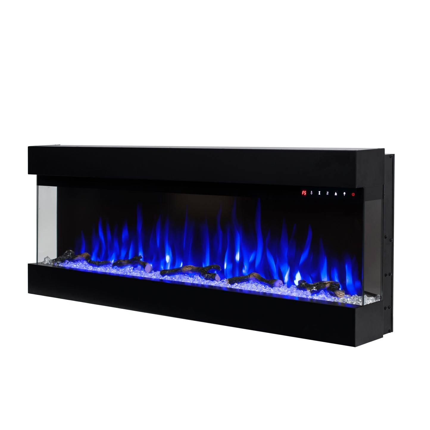 Lucia 50 inch 3 Sided Wall Mounted and Recessed/ Insert Electric Fireplace Heater