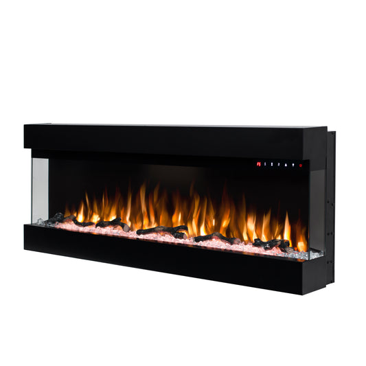 Lucia 50 inch 3 Sided Wall Mounted and Recessed/ Insert Electric Fireplace Heater