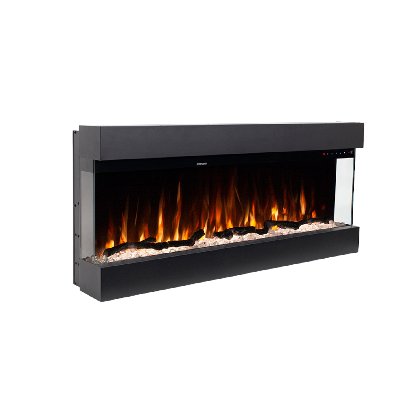Lucia 43 inch 3 Sided Wall Mounted and Recessed/ Insert Electric Fireplace Heater