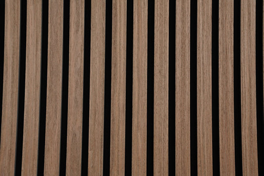 Premium Wooden Slat Acoustic Wall Panels Smoke Oak 2700x600mm