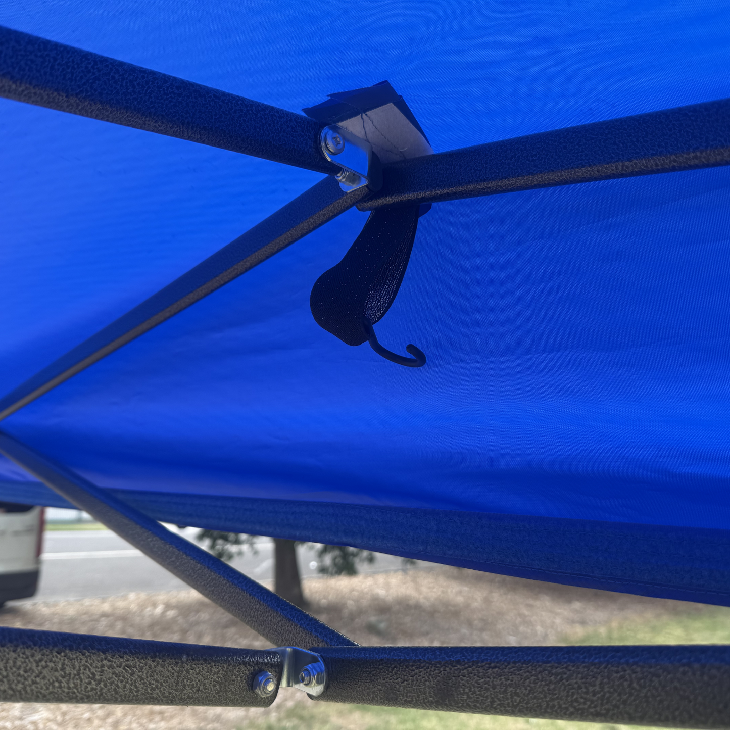 3X4.5M Folding Gazebo Hammertone finish frame Marquee Pop Up Outdoor Shade Canopy Blue