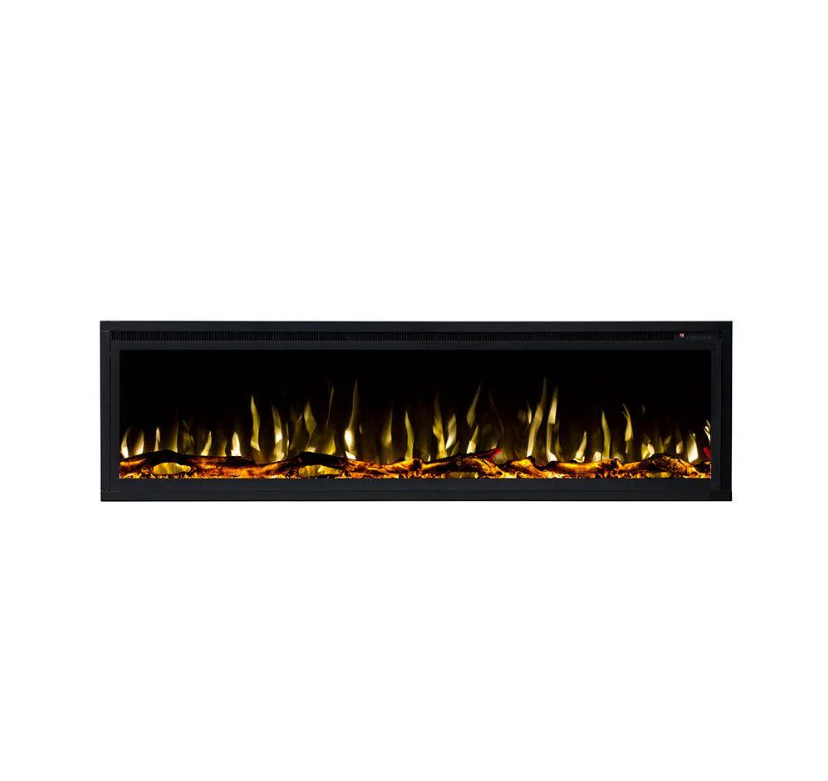 Horizon 60" Slim Trim Black Built-in Recessed / Wall mounted Heater Electric Fireplace