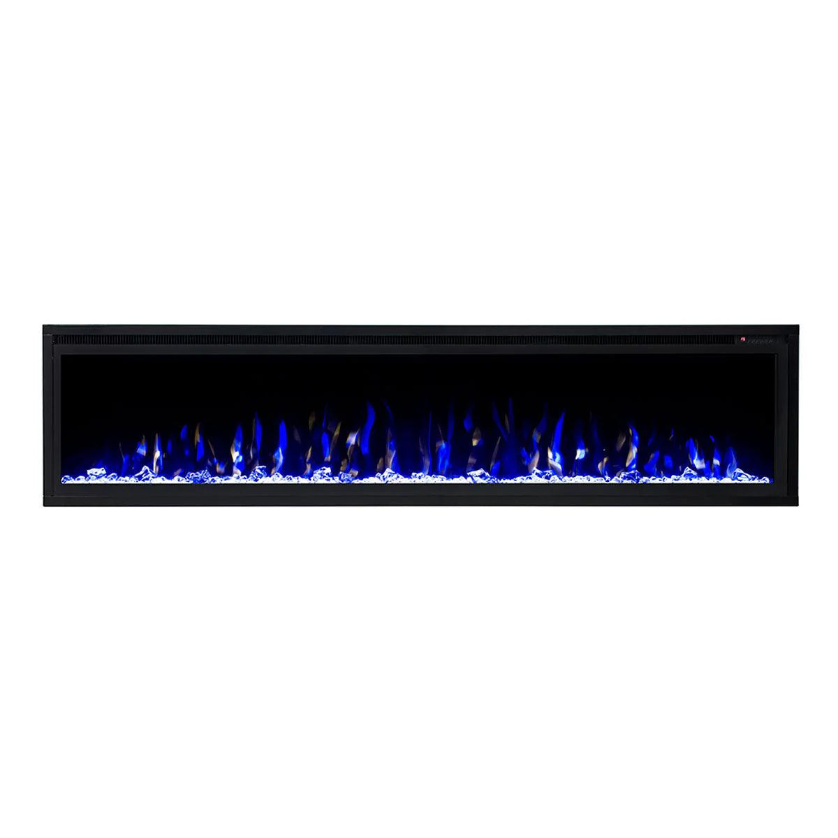Horizon 72" Slim Trim Black Built-in Recessed / Wall mounted Heater Electric Fireplace