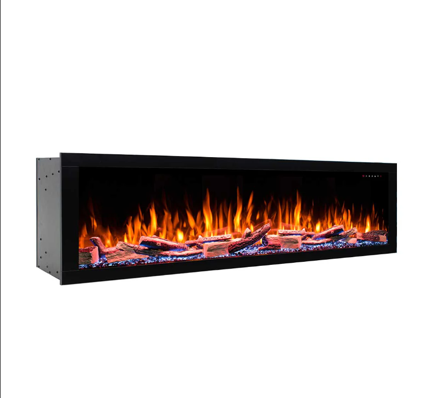 Avalon 72" Extra Deep Built-in Recessed Electric Fireplace