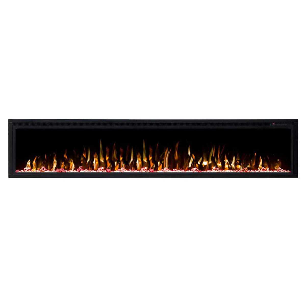 Horizon 84" Slim Trim Black Built-in Recessed / Wall mounted Heater Electric Fireplace