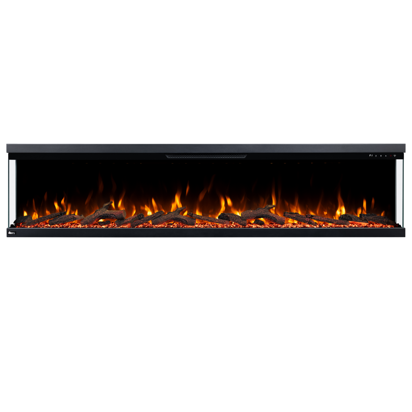 Longford 100" Three Sided Viewing Built-in Recessed / Wall mounted Heater Electric Fireplace