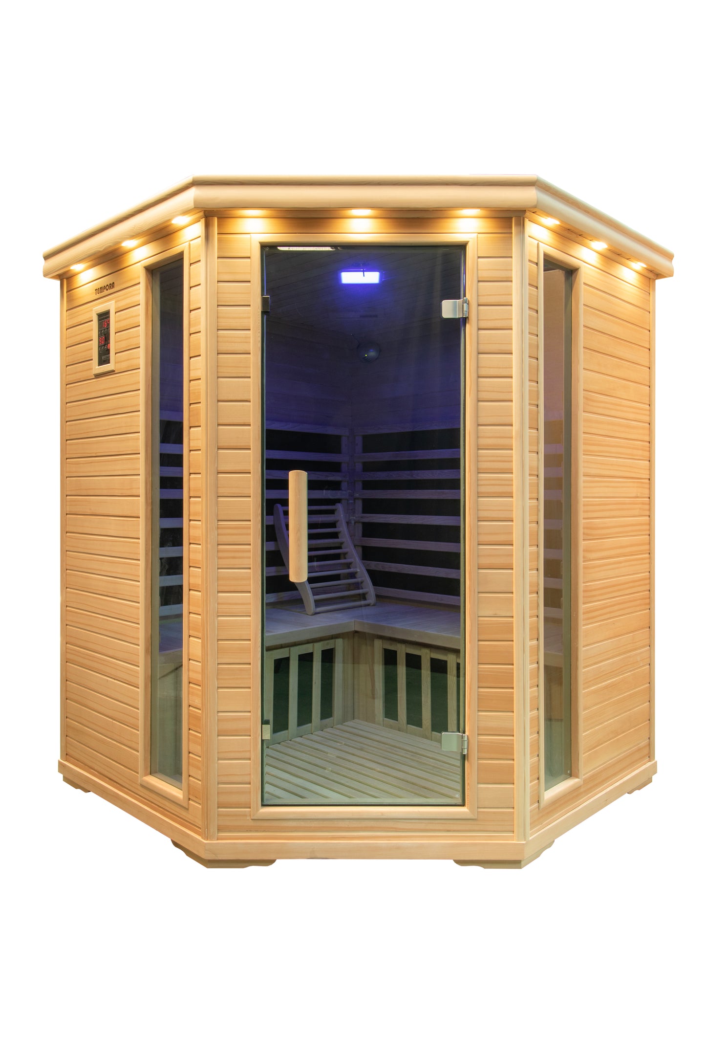 5-Person Luxury Indoor Carbon Fibre Corner Infrared Sauna 005C