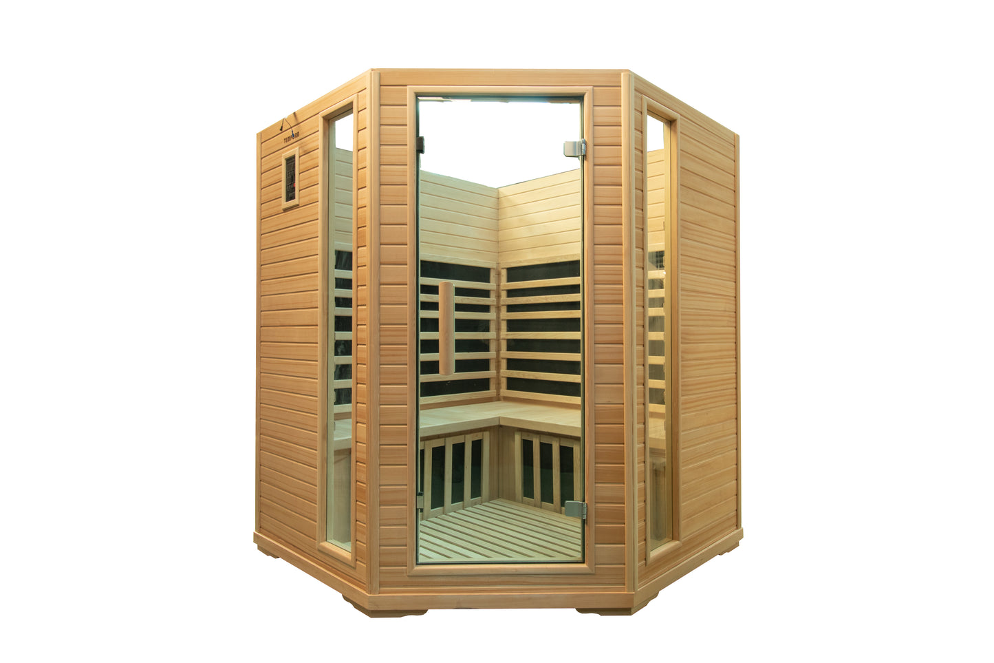 5-Person Luxury Indoor Carbon Fibre Corner Infrared Sauna 005C