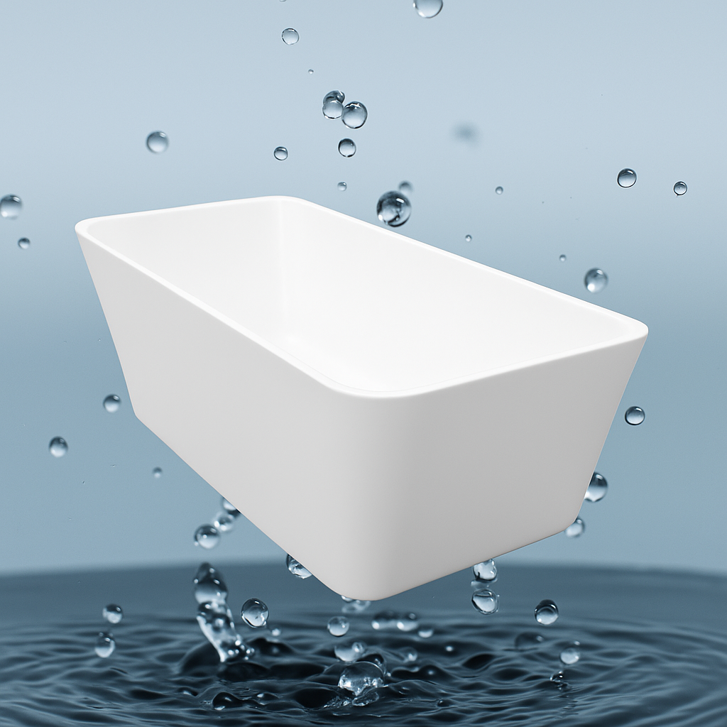Bathroom Acrylic Free Standing Bath Tub 1700 x 750 x 600mm Freestanding