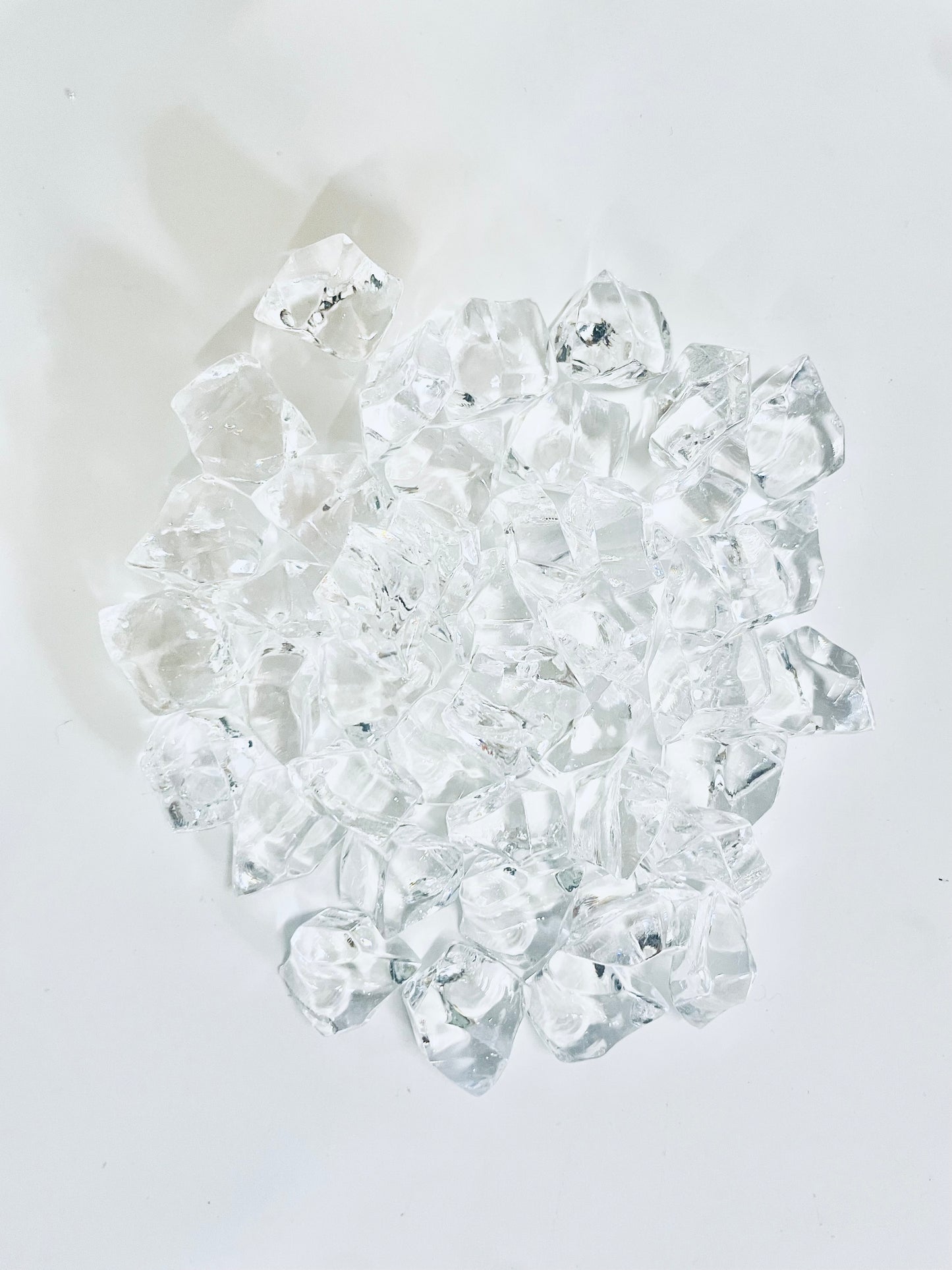 Electric Fireplace Crystal Crystals Clear Finish