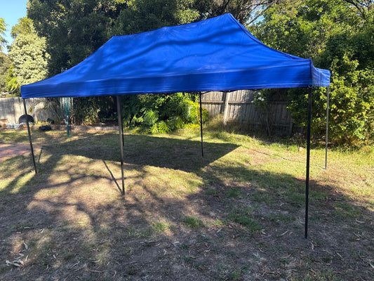 3X6M Pop Up Gazebo Hammerstone Finish Folding Shade Canopy Marquee Blue