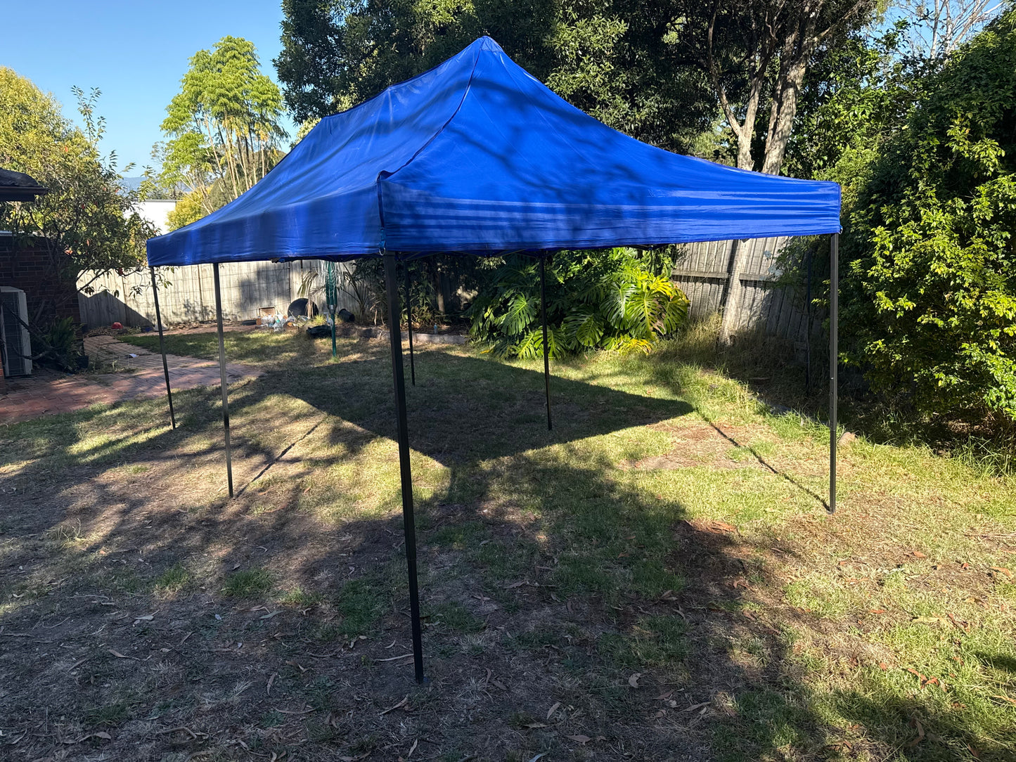 3X6M Pop Up Gazebo Hammerstone Finish Folding Shade Canopy Marquee Blue
