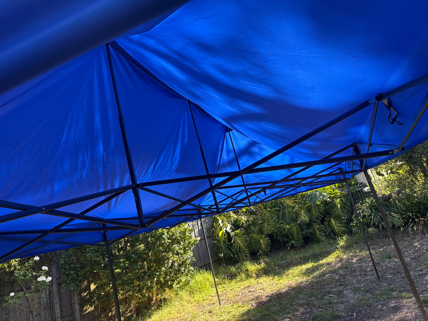 3X6M Pop Up Gazebo Hammerstone Finish Folding Shade Canopy Marquee Blue