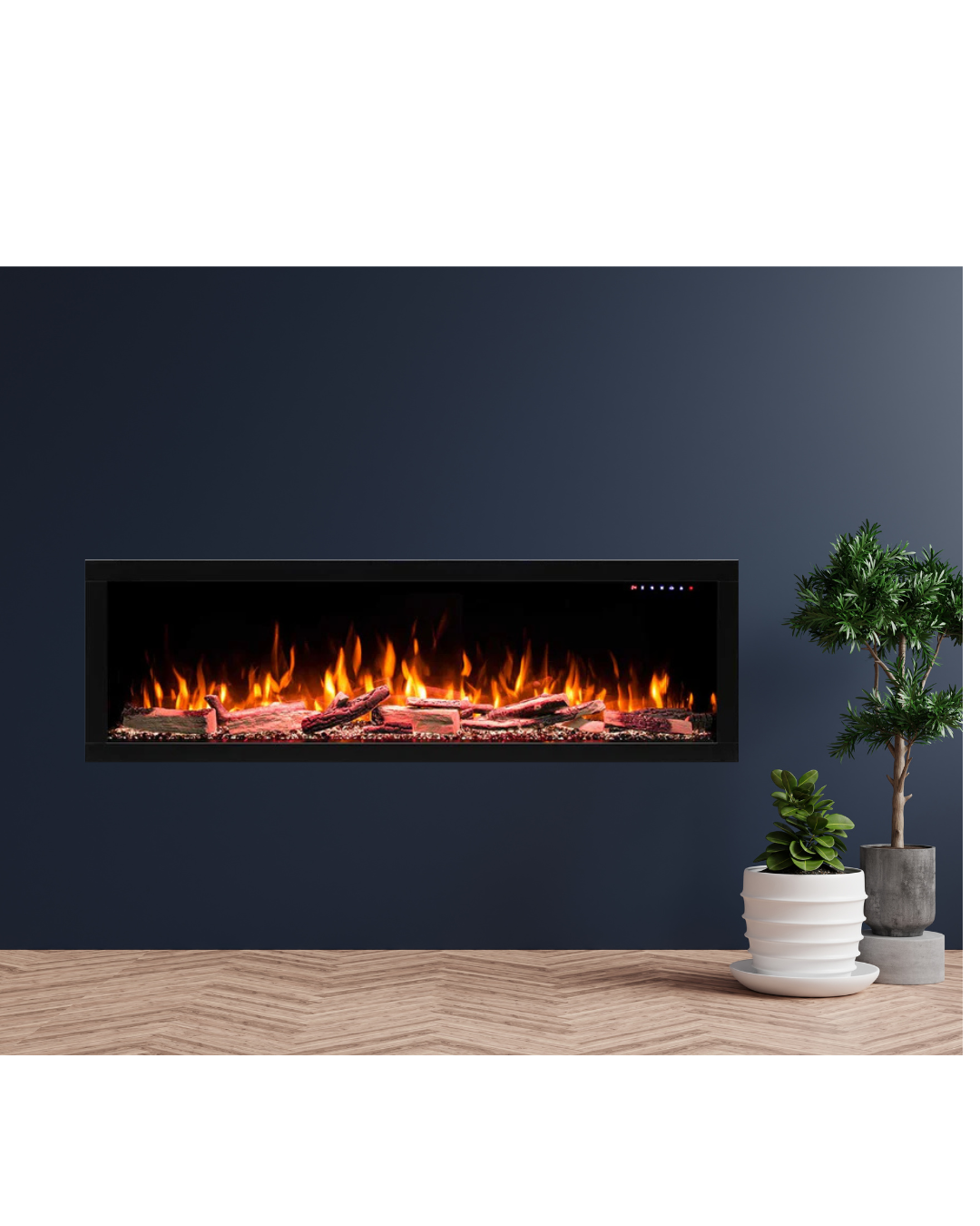 Avalon 59" Extra Deep Built-in Recessed Electric Fireplace
