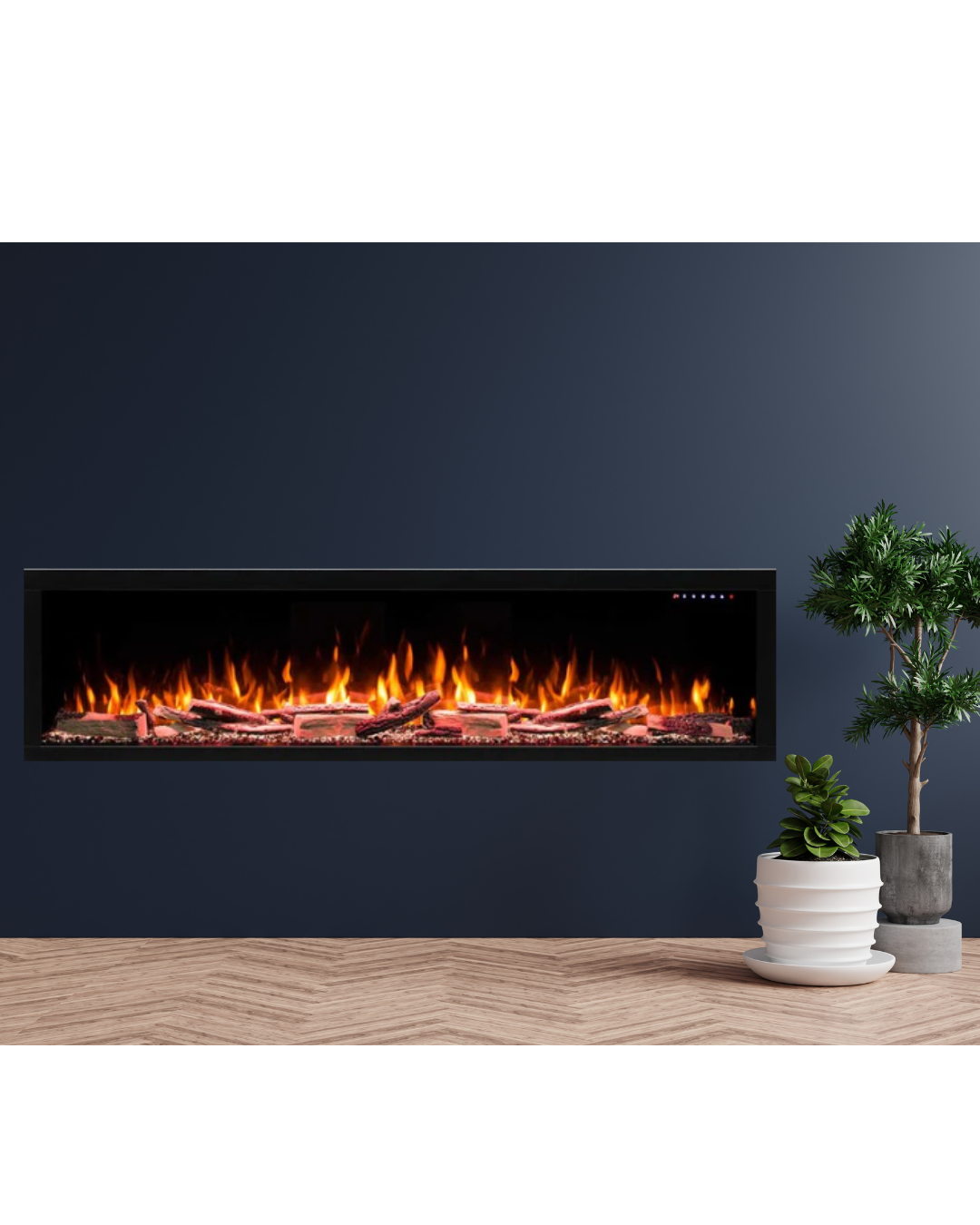 Avalon 72" Extra Deep Built-in Recessed Electric Fireplace