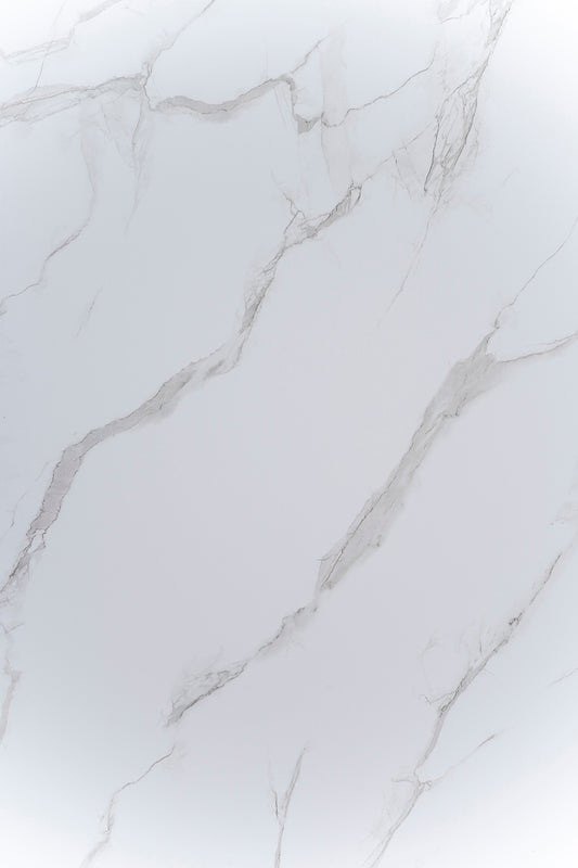 Tongue and Groove Interlocking Hollow PVC Panels-1000mm Width White Marble Gloss