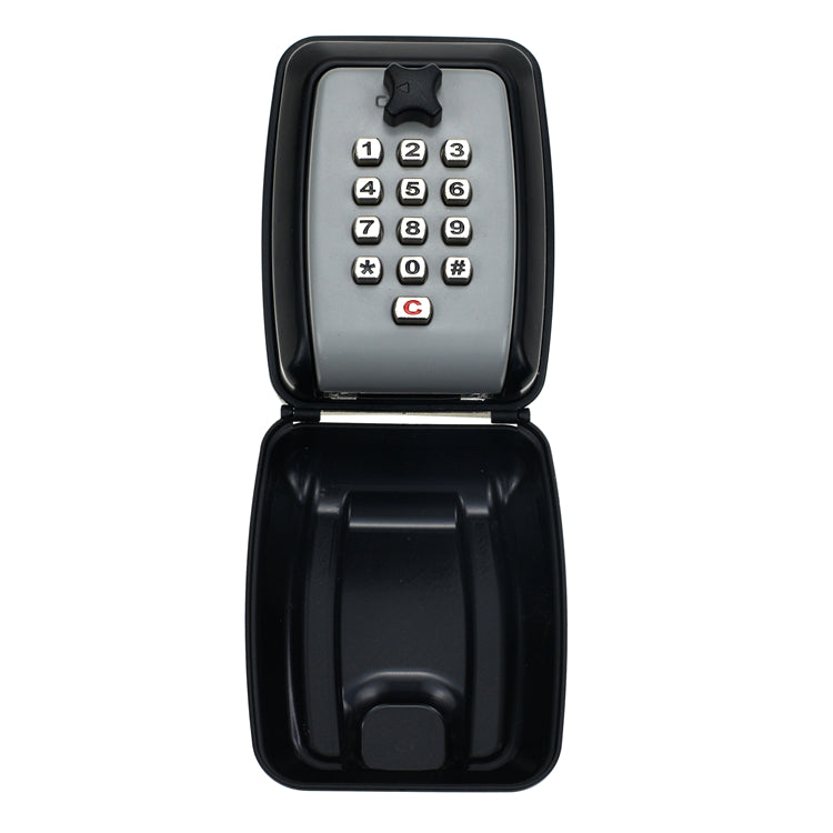 Car Window Punch Button Lock Box Key Storage Lock Box Safe with Protective Cover to Hang