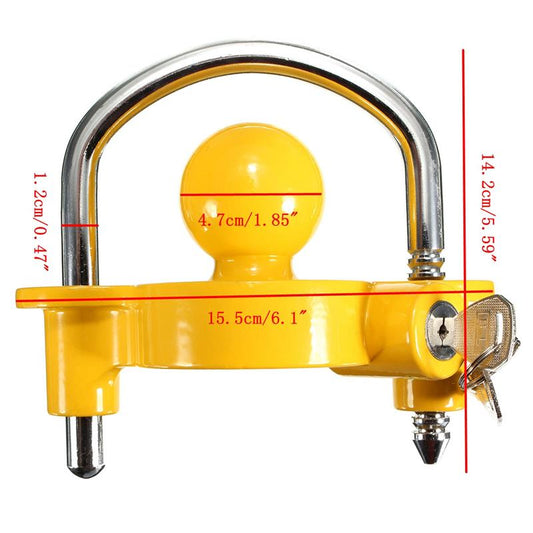 Trailer Coupling Lock Universal Tow Ball Caravan Camping Anti Theft