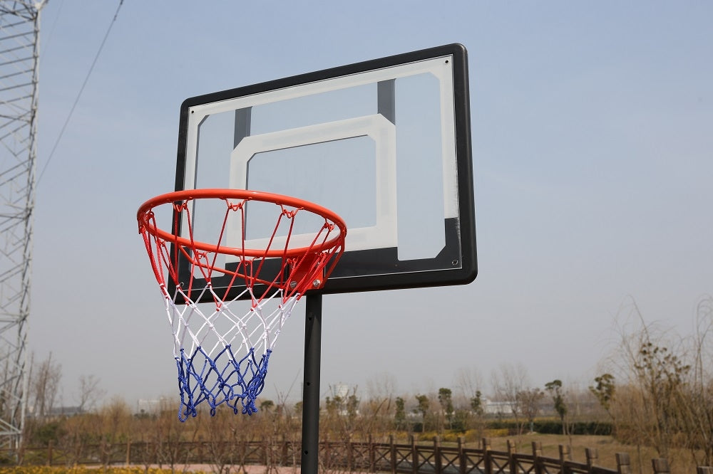 32" Adjustable 1.6m-2.1m Portable Kids Basketball Hoop System Stand