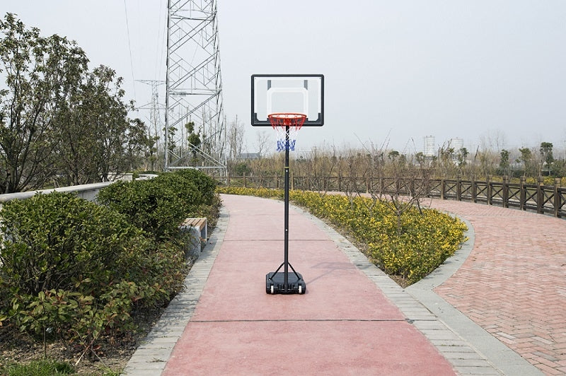 32" Adjustable 1.6m-2.1m Portable Kids Basketball Hoop System Stand