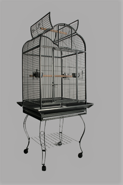 Medium Open Top Bird Parrot Cage With Stands Wheels 168cm High