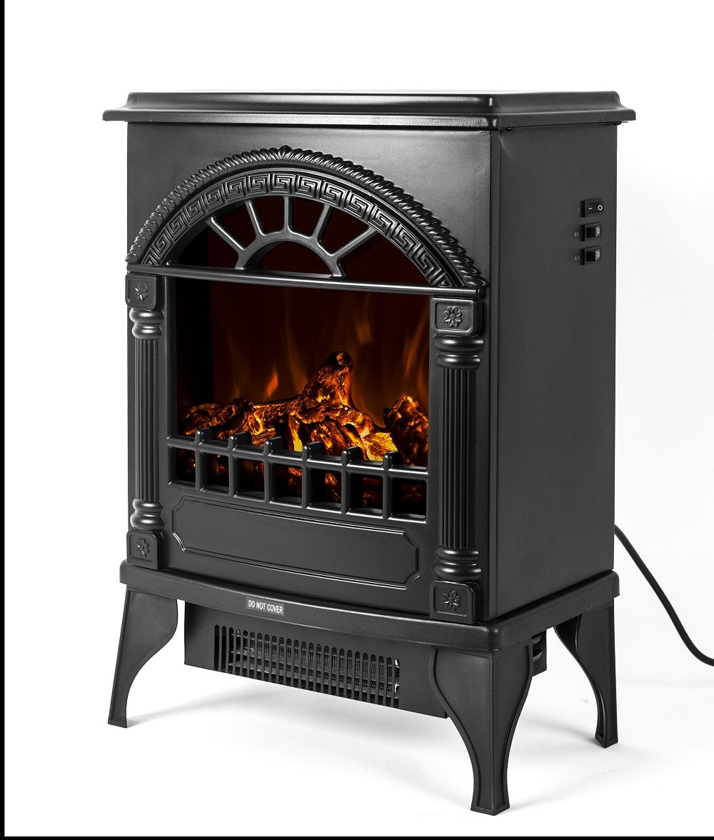 16" Free Standing Electric Fireplace Heater 02