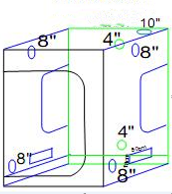 Hydroponic Indoor Reflective Grow Tent Room Plant - 150x150x200cm