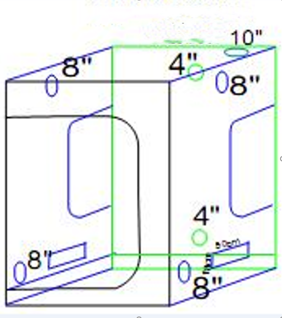 240x120x200cm Hydroponic Indoor Grow Tent Ultimate Package 600Wx2 and 6" Fan/Filter