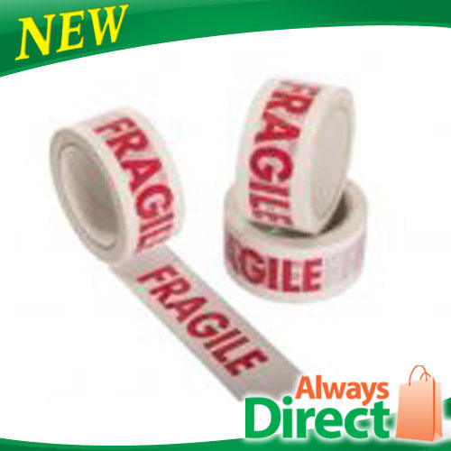 Warning Tape Fragile  48mm x 66m 6 Rolls