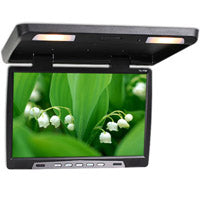 15.4 inch Flip Down Roof Monitor with Dome Light Infrared