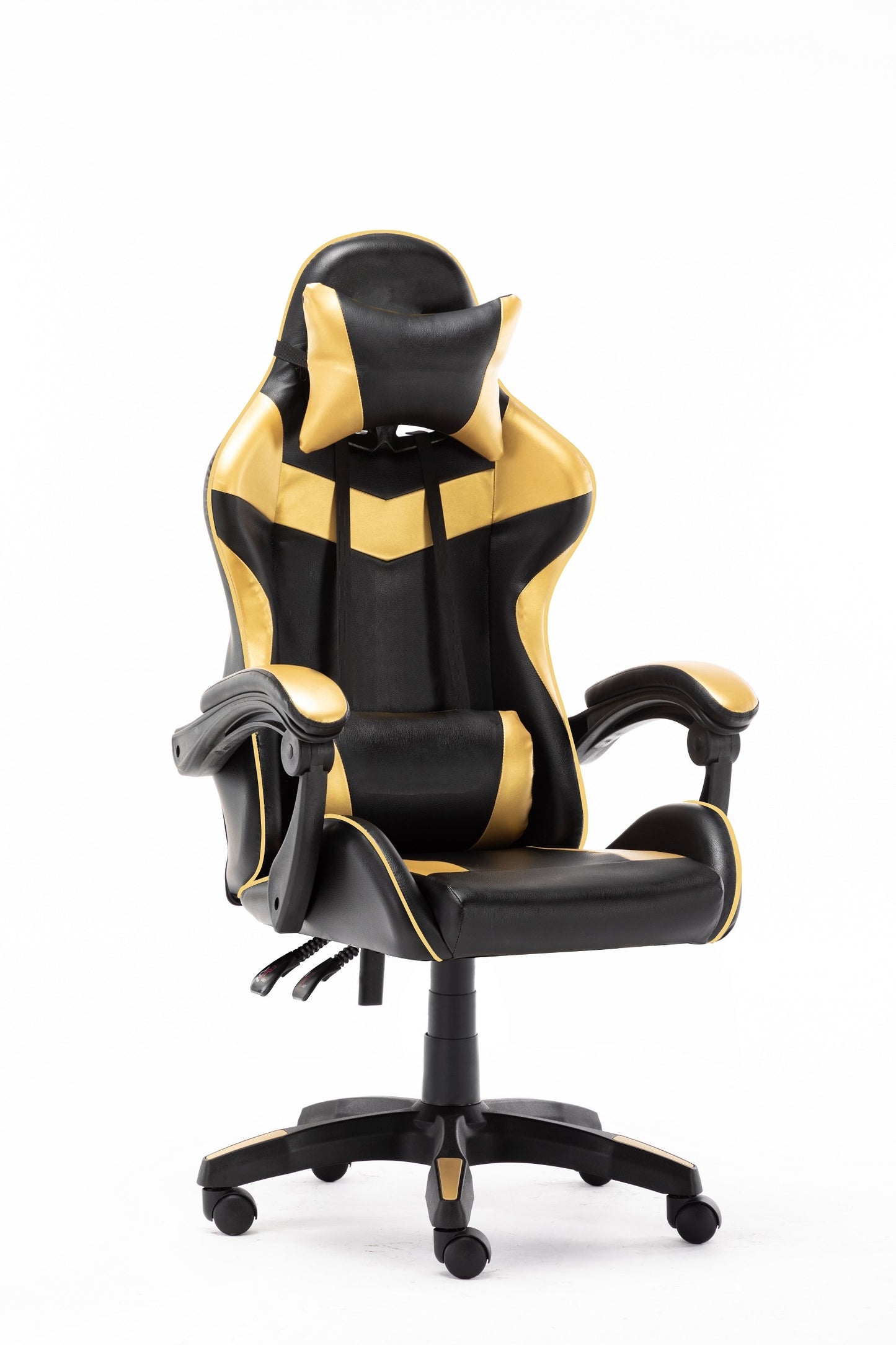 High Back Ergonomic Gaming Office Executive Racing Chair Seat - GOLD