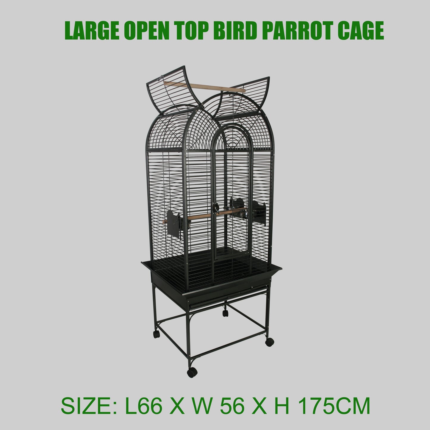 Large Metal Parrot Pet Cage Bird Cage With Wheels