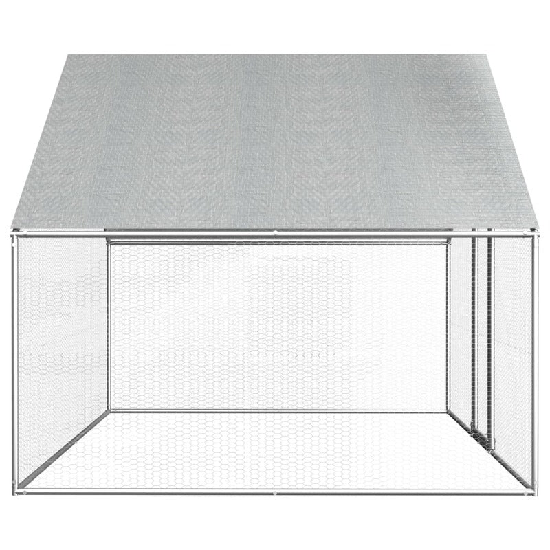 Walk-in 2X3X2M Steel Metal Chicken Coop Run Enclosure Poultry Cage