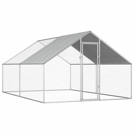 Walk-in 3X3X2M Steel Metal Chicken Coop Run Enclosure Poultry Cage