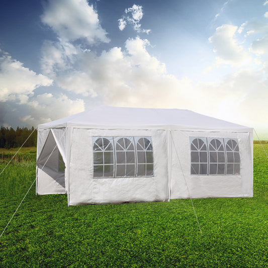 Gazebo Outdoor Marquee Party Tent 3m x 6m White Cooper