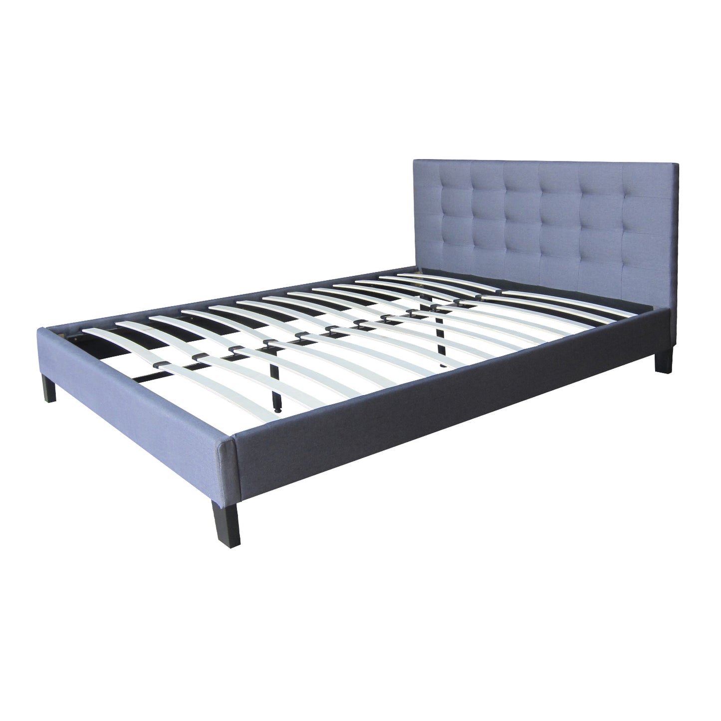 Fabric Bed Frame (Queen size, Charcoal color) CB03