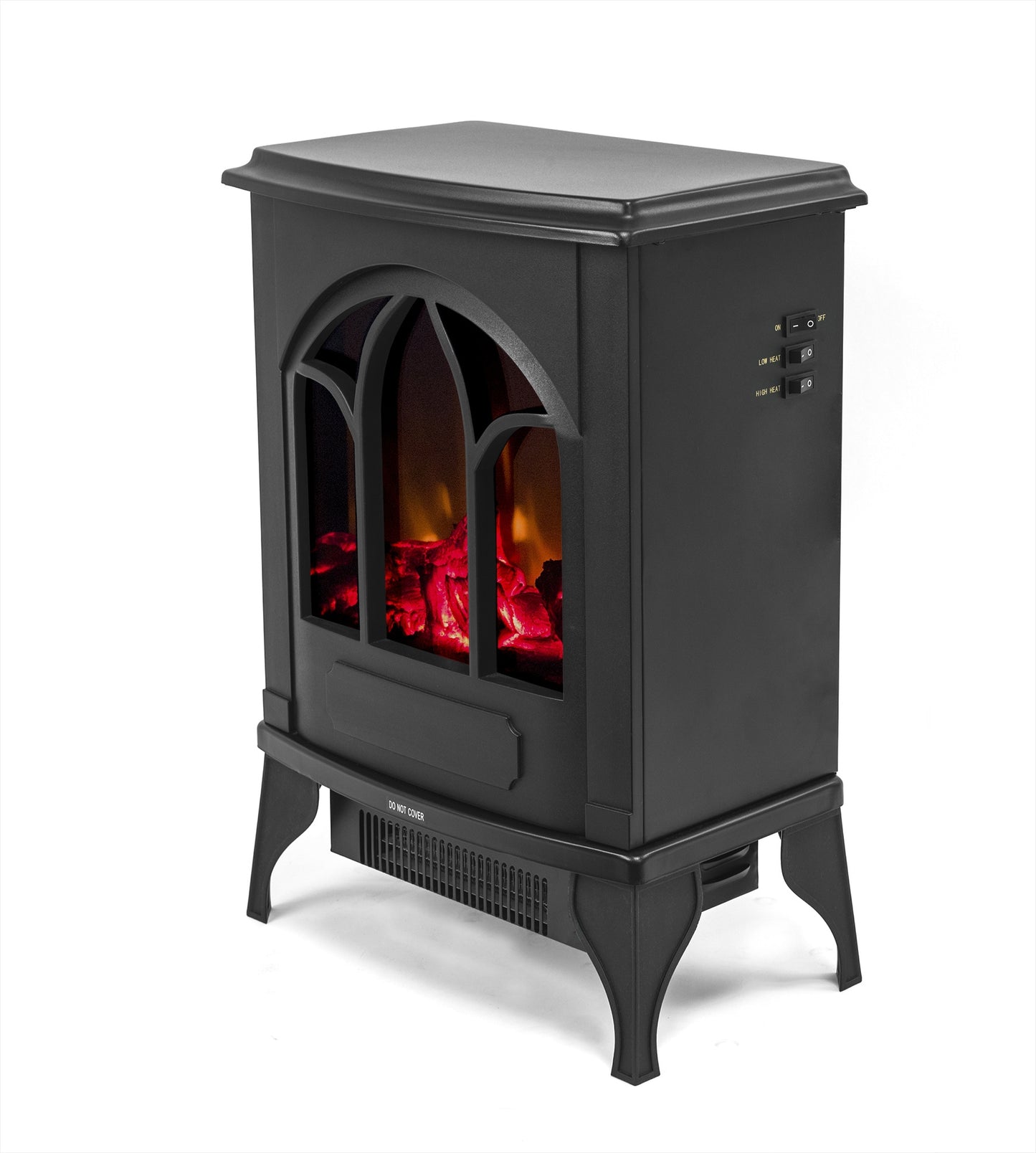 16" Free Standing Electric Fireplace Heater 01
