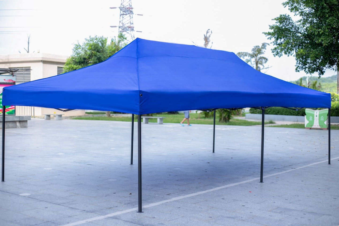 3X6M Folding Gazebo Outdoor Marquee Pop Up Navy Blue