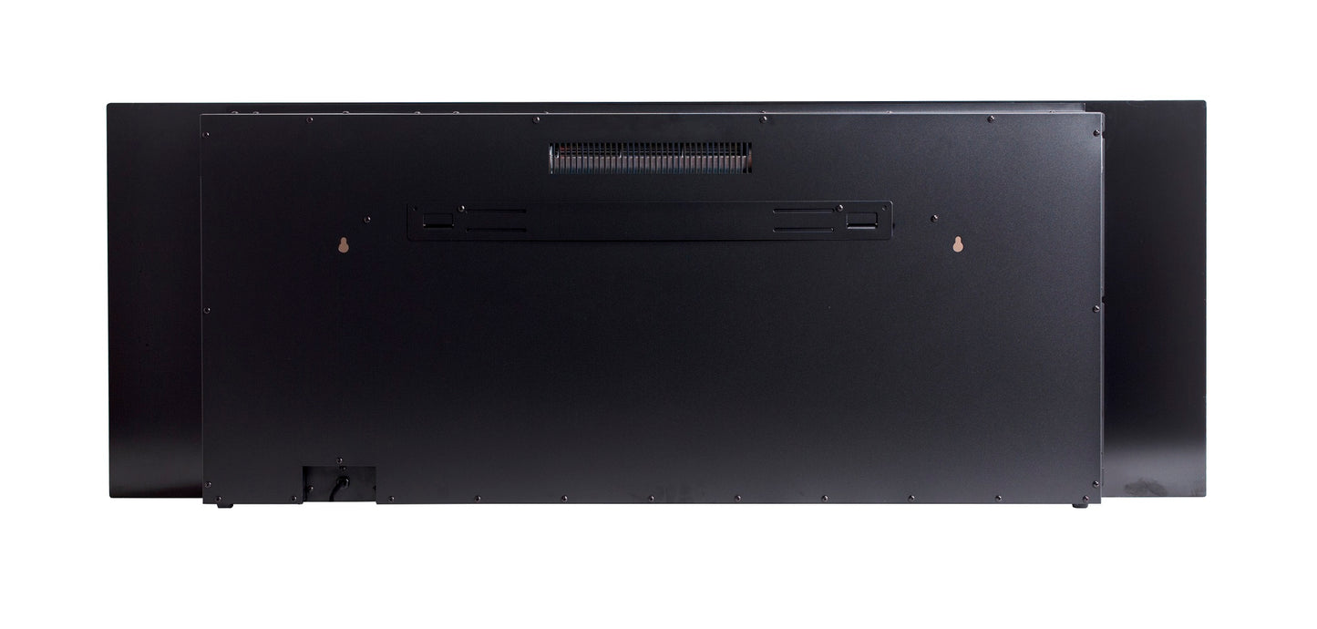 Victoria 60" Black Built-in Recessed / Wall mounted Heater Electric Fireplace