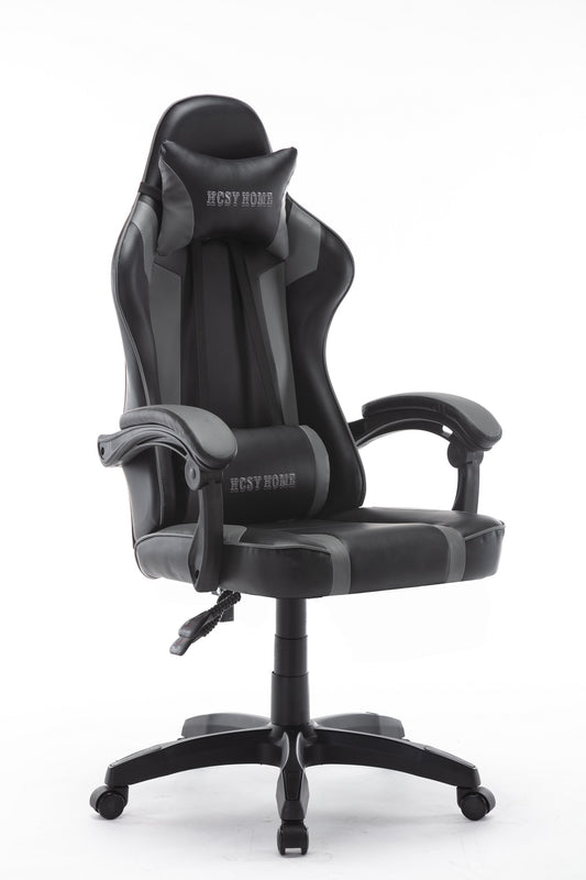 High Back Ergonomic Gaming Office Executive Racing Chair Seat - GREY