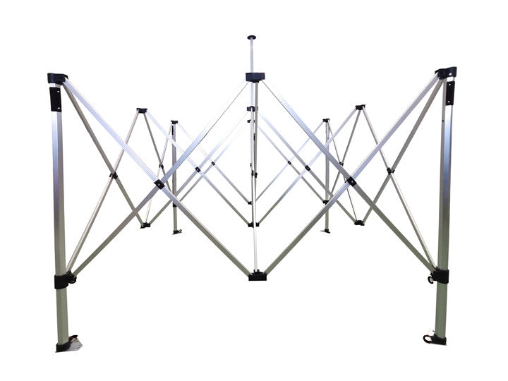 3X3m Commercial Grade Aluminum Folding Gazebo Marquee Pop Up Outdoor Canopy 3 Sided Wall Blue