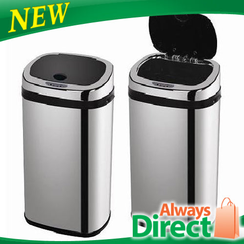 Stainless Steel Sensor Bin for Kitchen Office 50L