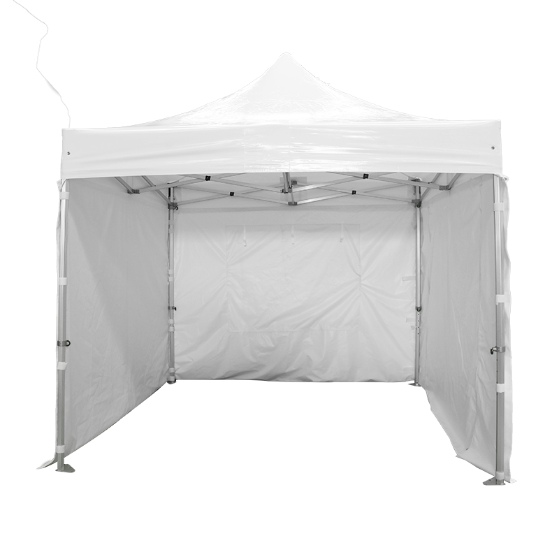 Deluxe 3X3m Premier Grade Folding Gazebo Marquee Pop Up Outdoor Canopy 3 side walls White