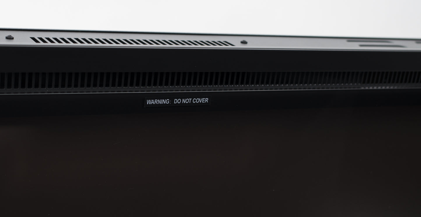 Horizon 100" Slim Trim Black Built-in Recessed / Wall mounted Heater Electric Fireplace