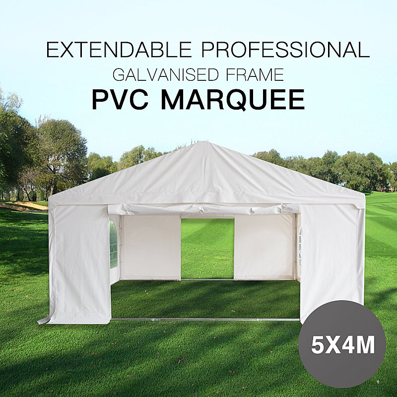 Premium Galvanized Marquee 5x4M Gazebo Heavy Duty Party Tent PVC Series