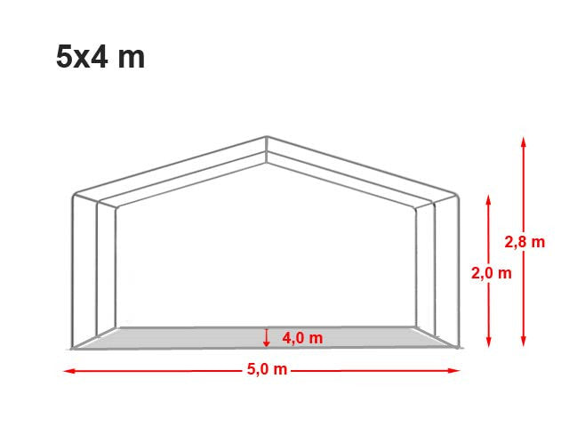 Premium Galvanized Marquee 5x4M Gazebo Heavy Duty Party Tent PVC Series