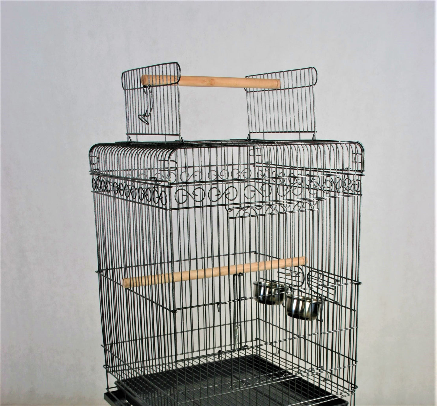 Flat Top Bird Cage Aviary Travel Stand for Budgie Parrot Pet