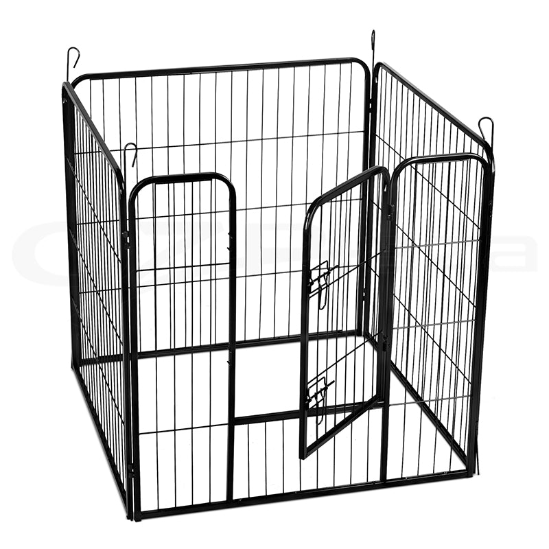 8 Panel 80x60cm Pet Playpen Portable Strong Fence Enclosure for Dog Puppy Rabbit